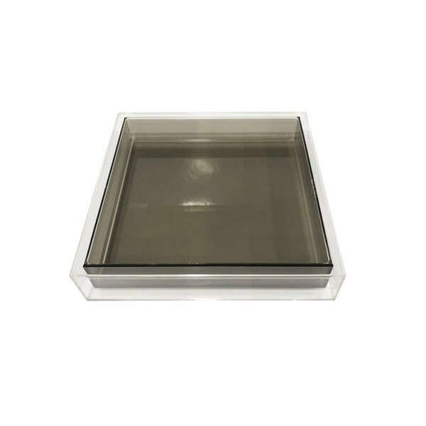 Trascocina Encased Lucite Tray, Grey TR3167658